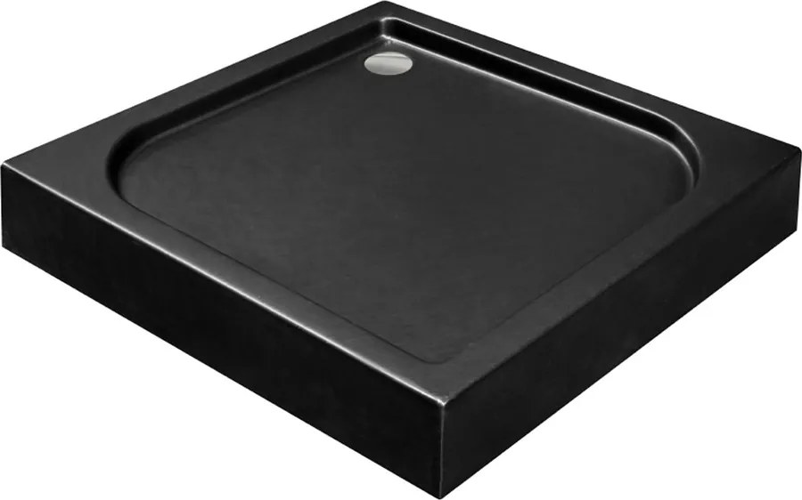 Besco Štvorcová sprchová akrylátová vanička OSKAR NEW SE SQ 80x80 (90x90) IP B Stone Effect BESCO-Rozmery: 80x80