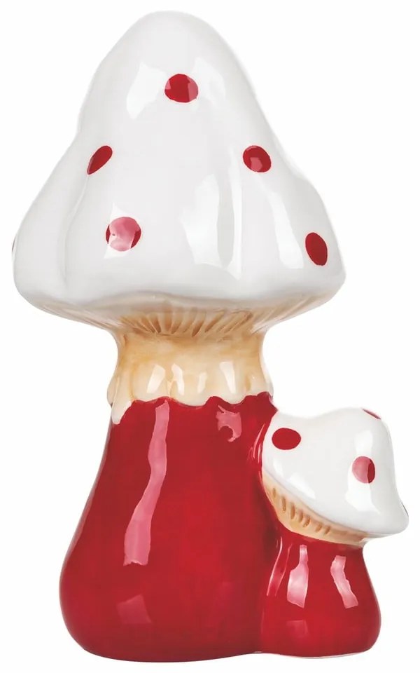 Keramická vianočná dekorácia VDE Tivoli 1996 Fungo, výška 18,5 cm