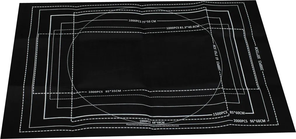 KIK Filcová podložka na puzzle 500–2000 dielikov – sada s rúrkou, vreckami a kufríkom