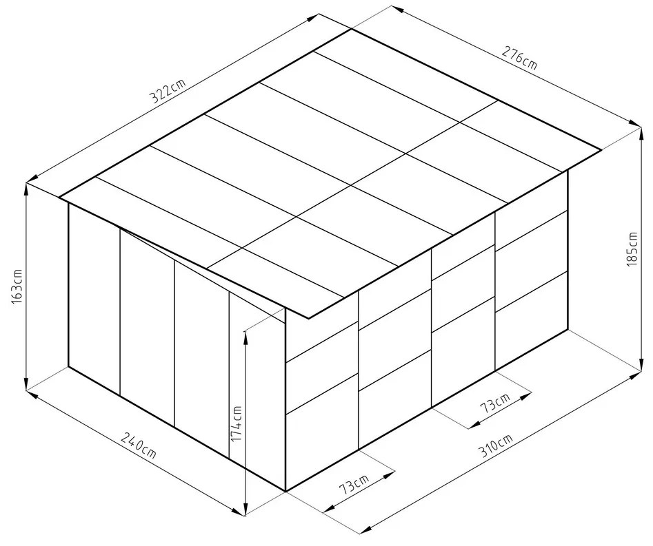 G21 KEN 886 322 x 186 x 275 cm
