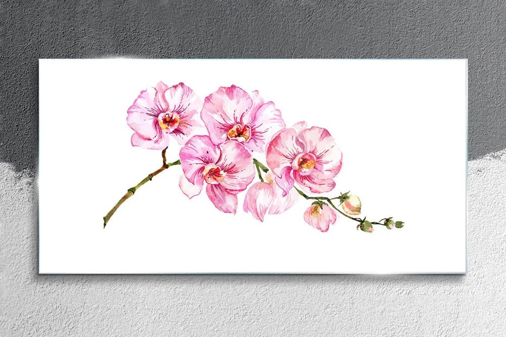 Skleneny obraz Maľovanie kvetinové konáre