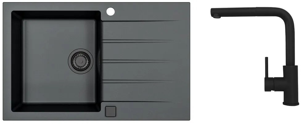 SET ALVEUS CADIT 20/91 BLACK ADDITON+ BATERIE ZEOS-P black - addition