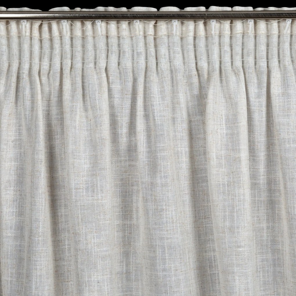 ZÁVES NA PÁSKE KARLI 140X270 CM KRÉMOVÁ