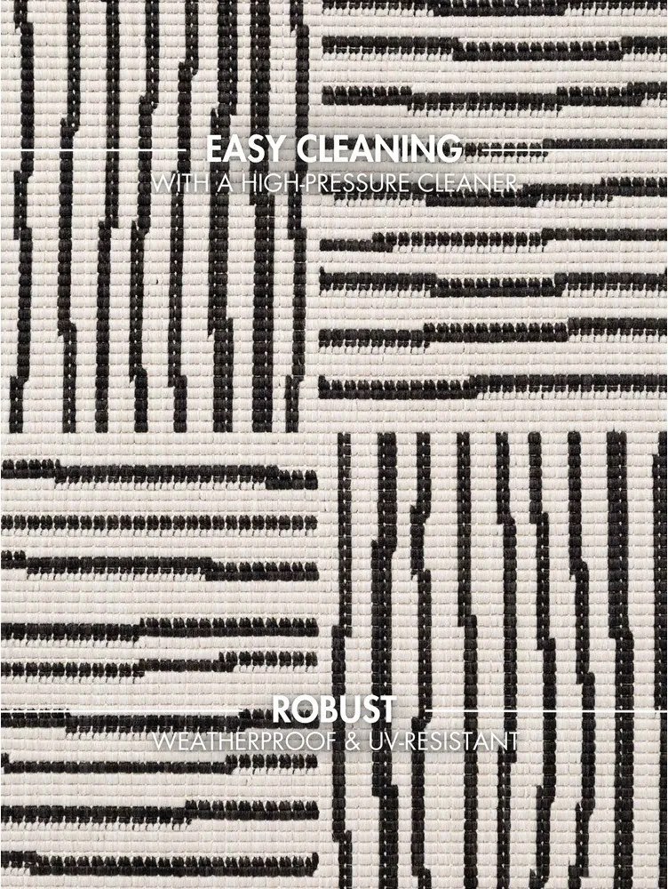 Čierny/krémový vnútorný a vonkajší koberec 120x170 cm Haringey Nightingale – Ted Baker