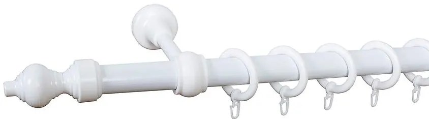 Záclonová tyč FI28mm 240cm Biely