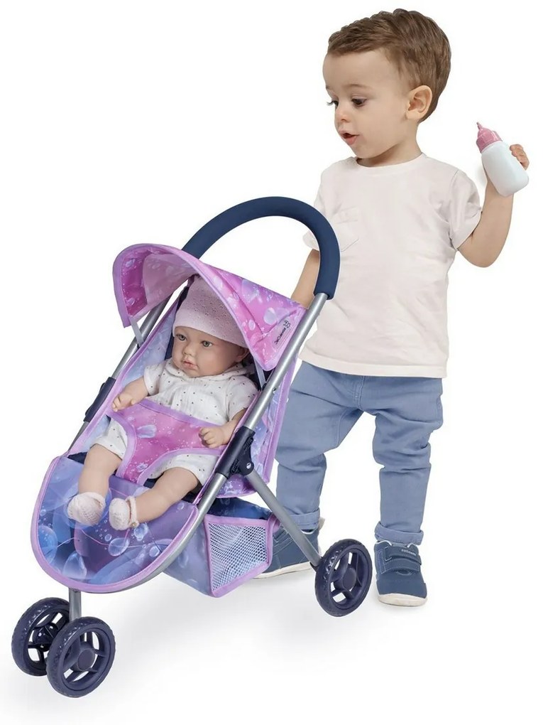 Rappa DeCuevas 90276 Športový kočík pre bábikyMagic Bubble 2024 - 55 cm