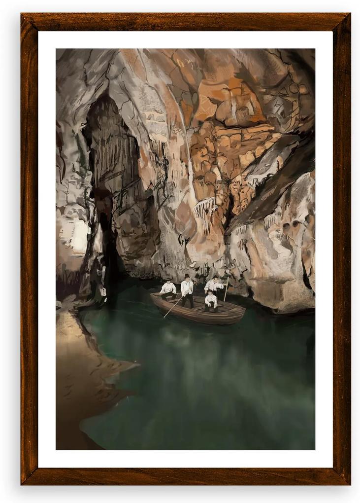 Poster Jaskyňa Domica - Poster 50x70cm + čierny rám (71,8€)