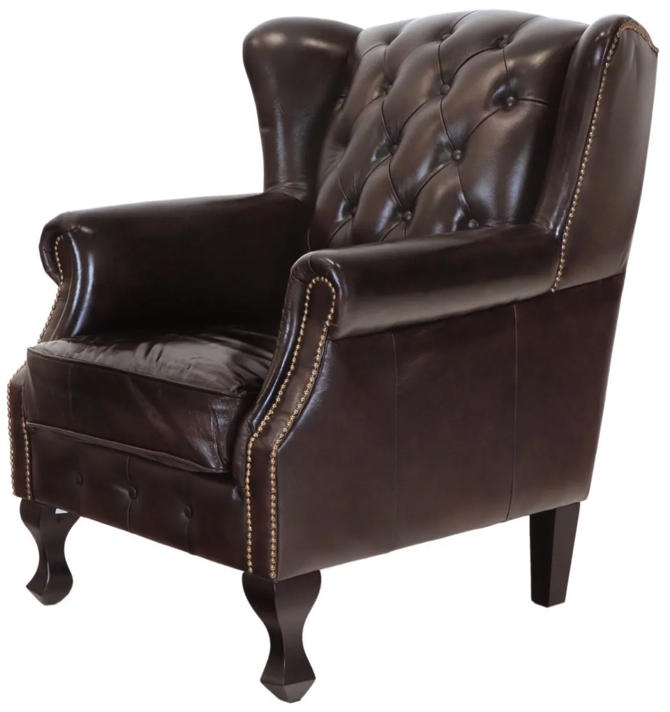 furniture-nabytek.cz - Křeslo Aberdeen z hovězí pravé kůže