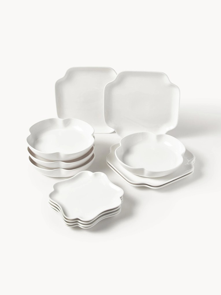 Porcelánová súprava riadu Nera, 4 osoby, 12 ks