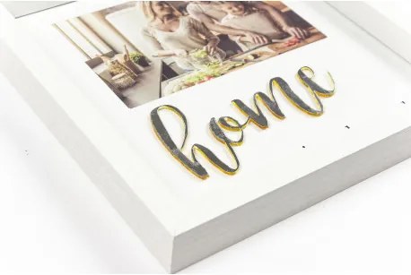 Rám 10x15, HOME biely