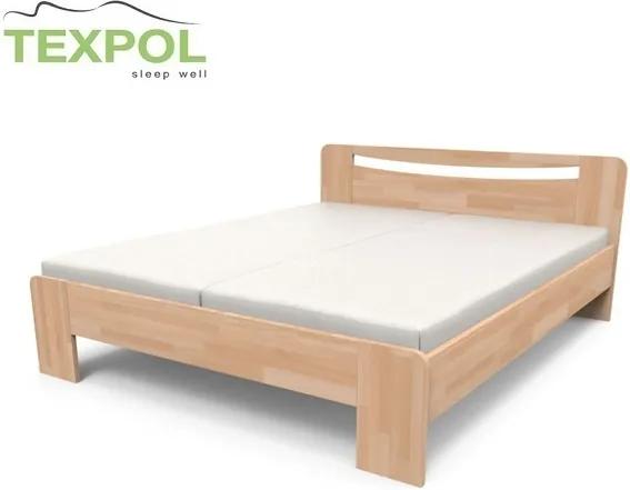 TEXPOL Komfortná masívna posteľ SOFIA Veľkosť: 220 x 170 cm, Materiál: BUK morenie mahagón