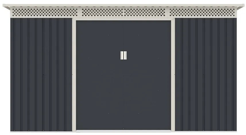 Záhradný domček G21 GRAH 483 - 340 x 142 cm, antracitový 6390091