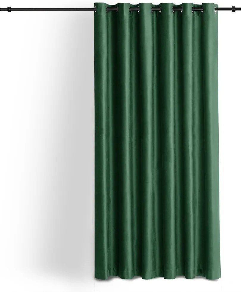 Zelený zamatový dimout záves 530x250 cm Velto – Filumi