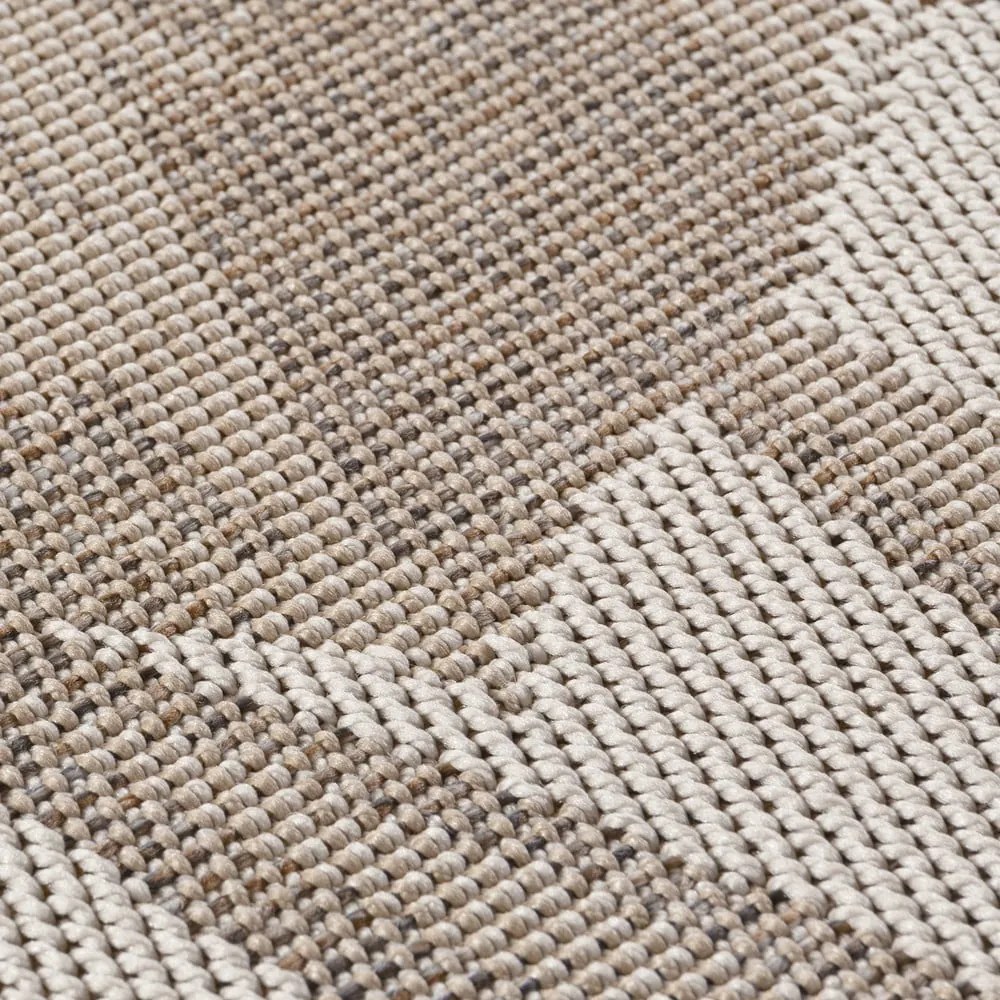 Béžový okrúhly vnútorný a vonkajší koberec ø 160 cm Desert 1302 – Ayyildiz Carpets