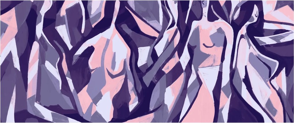 Obraz - Abstraktné ženy (120x50 cm)