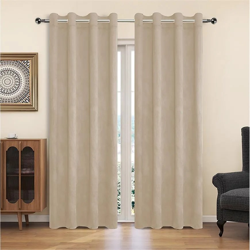 Záves na krúžkoch YC11932/200G/027/140x250 cm béžový