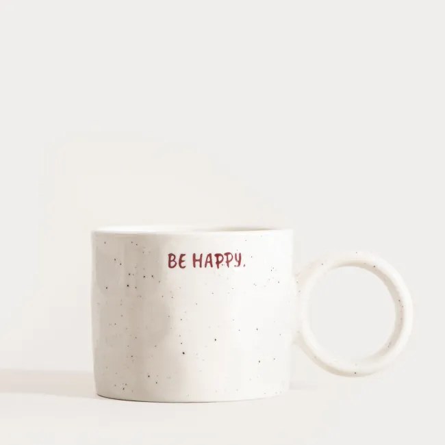 Sada dvoch hrnčekov POSI s nápismi 750809 300 ml (2 ks)