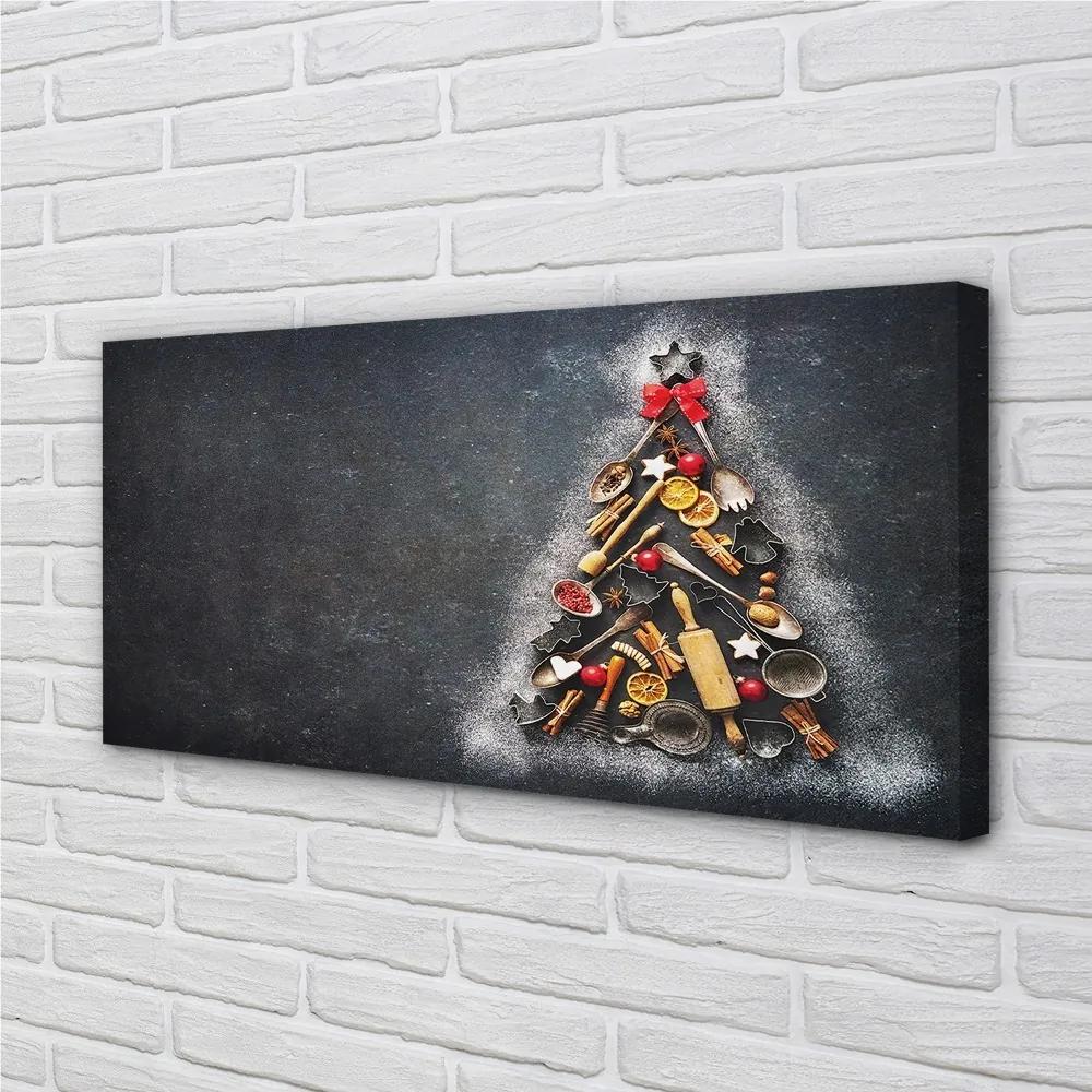 Obraz na plátne vianočné ozdoby 100x50 cm