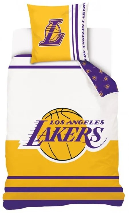Basketbalové obliečky NBA LA Lakers 140x200/70x90 cm