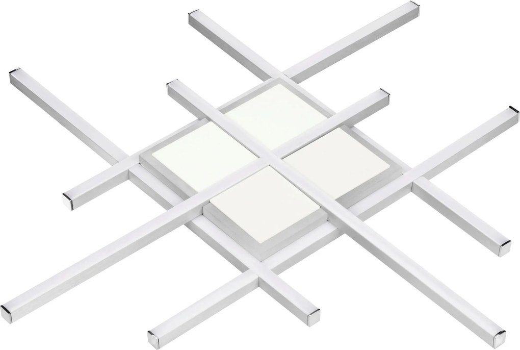 XXXLutz STROPNÉ LED SVIETIDLO, 53,5/53,5/4,5 cm Boxxx - Interiérové svietidlá - 008368019901