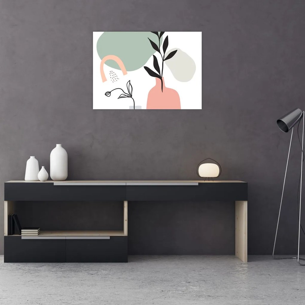 Obraz - Kvety vo váze N⁰3 (70x50 cm)