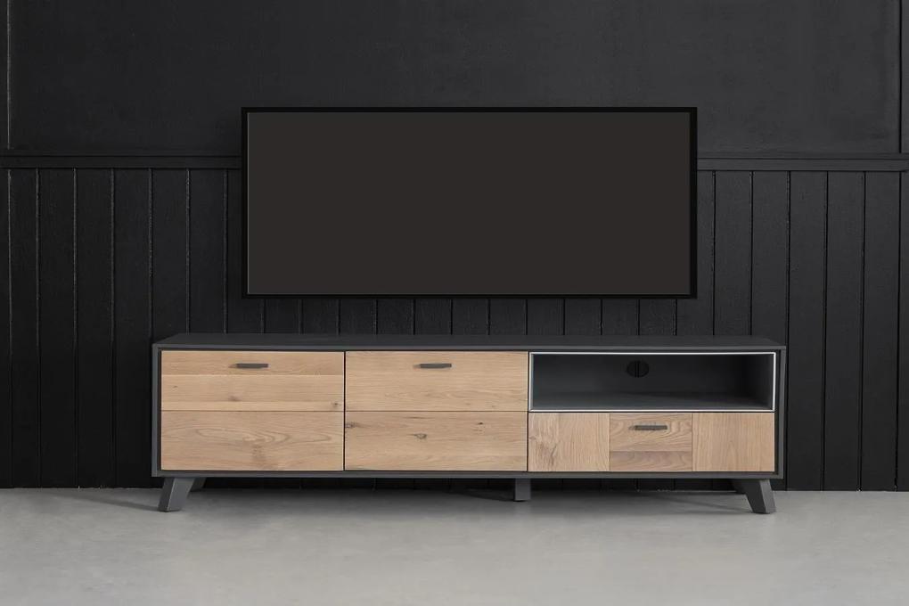Dizajnový TV stolík Aakil, 155 cm