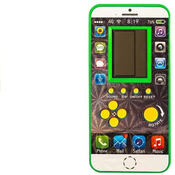 LEAN TOYS Elektronická hra Tetris - zelená
