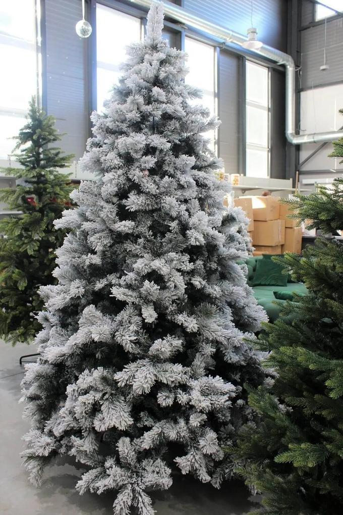 Biely umelý vianočný stromček 210 cm
