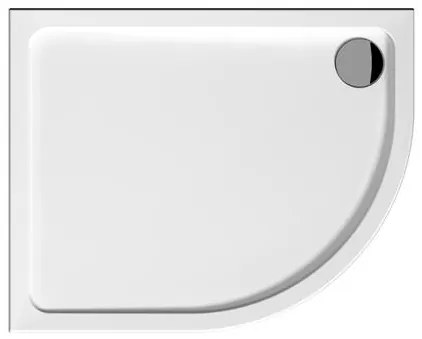 Jika Tigo sprchová vanička štvrťkruhová 100x80 cm liaty mramor H2102100000001