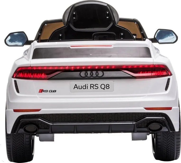 LEAN CARS Elektrické autíčko Audi RS Q8 LED MP3 diaľkové ovládanie biele