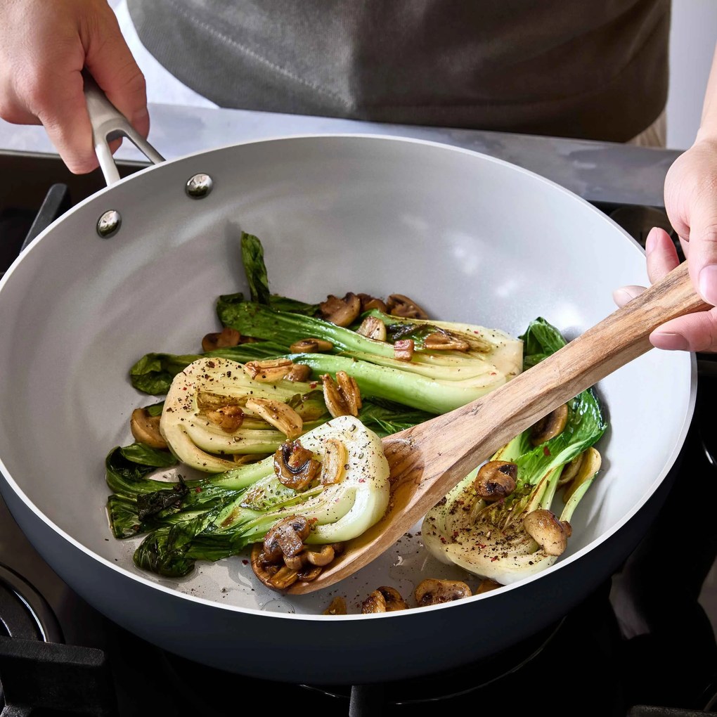 Elmich Nepriľnavá keramická Wok panvica Vital Ø 30 cm - tmavo šedá