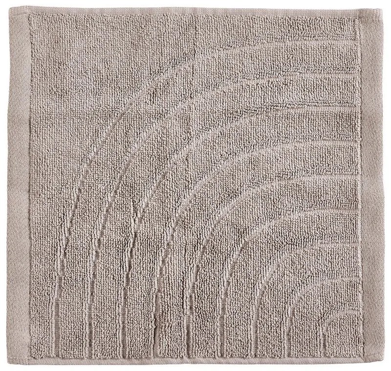 Sivobéžový froté bavlnený uterák 30x30 cm Time – Zone