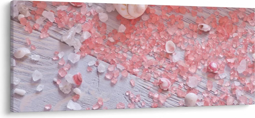 Obraz - Prímorská atmosféra v ružových odtieňoch (120x50 cm)