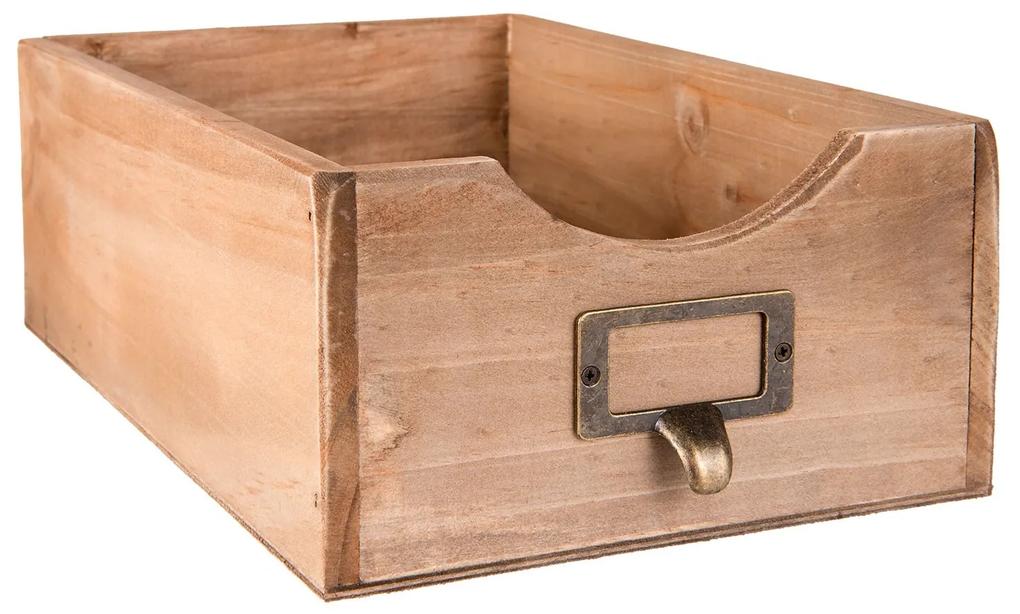 Dekorácie drevený šuflíček - 18 * 29 * 10 cm