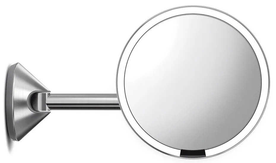 Nástenné/kozmetické zrkadlo s osvetlením/zväčšovacie (5x) ø 20 cm Sensor – simplehuman