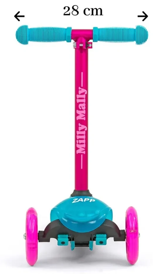 Detská kolobežka Milly Mally Scooter Zapp pink