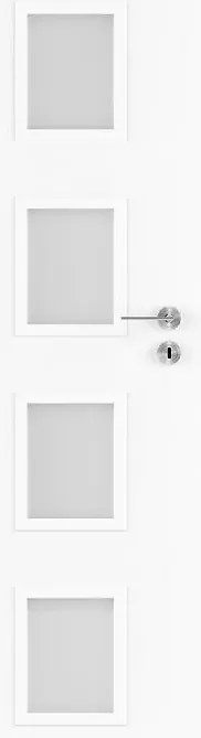 Dvere vnútorné Dallas 4*4 80L biela