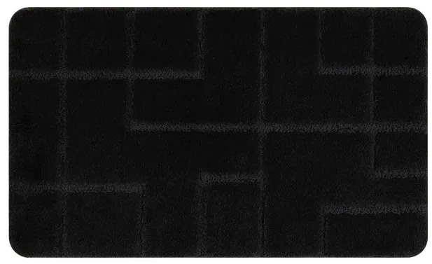 Kúpeľňový koberček SUPREME LINES línie, čierny