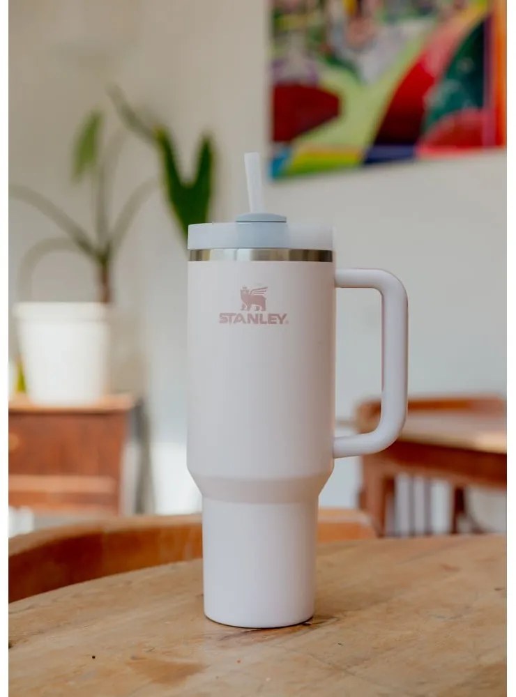 Svetloružová termoska 1,18 l Quencher H2.O FlowState – Stanley