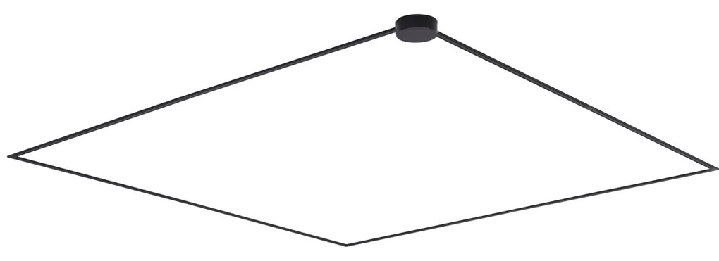 Moderný koľajnicový systém osvetlenia, čierny, 1-fázový, 800 cm, s okrúhlym zdrojom napájania - Magnetic