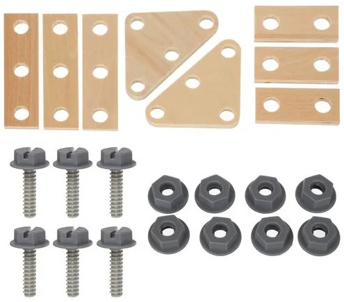 Drevená dielňa pre deti s náradím - vzdelávacia hračka 3v1