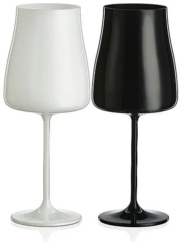 Crystalex Poháre na víno Black White 400 ml 2 ks