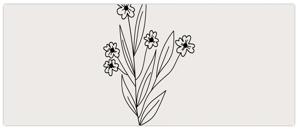Obraz - Lúčny kvet N⁰1 (120x50 cm)