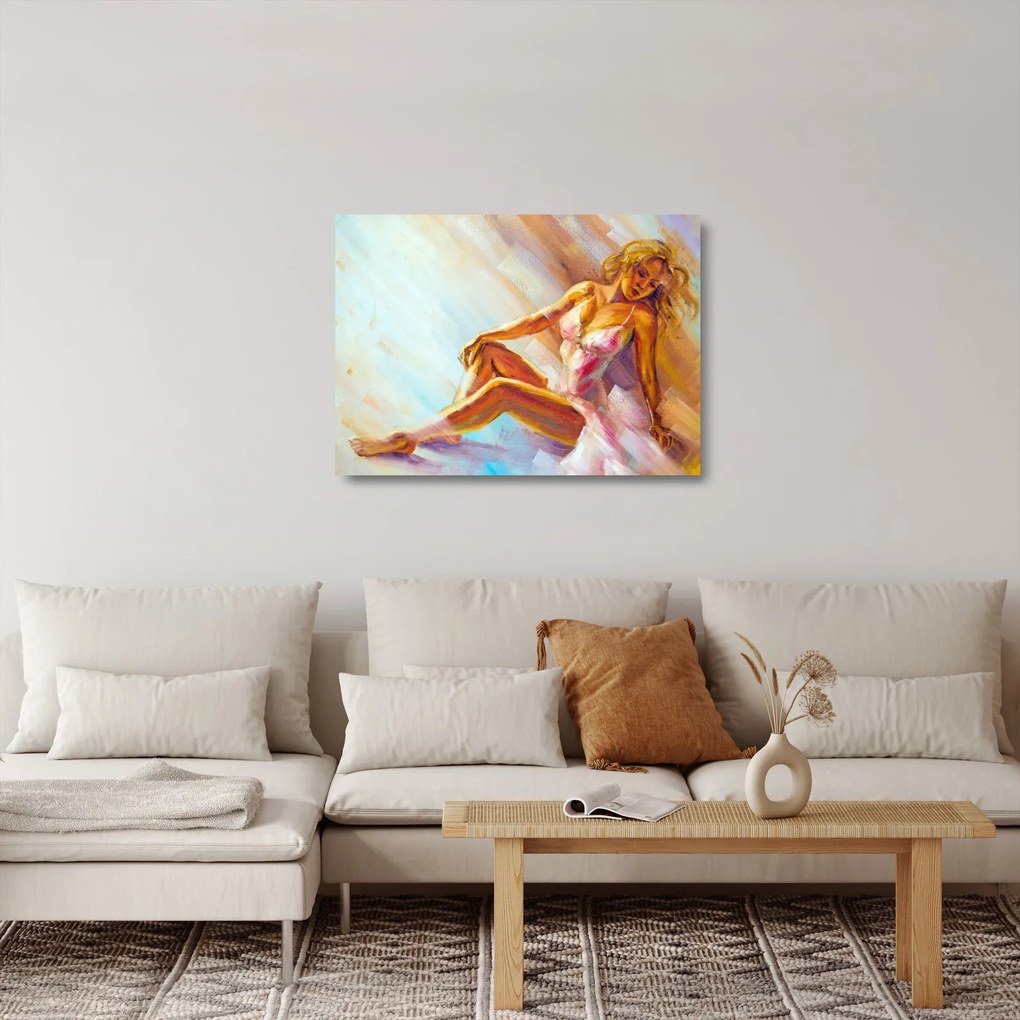 Sklenený obraz - Tanečnica (70x50 cm)
