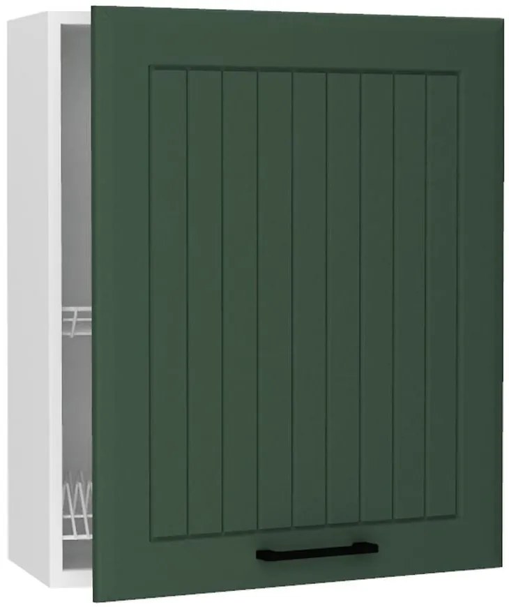 Skrinka do kuchyne Irma W60su Alu zelená Mat