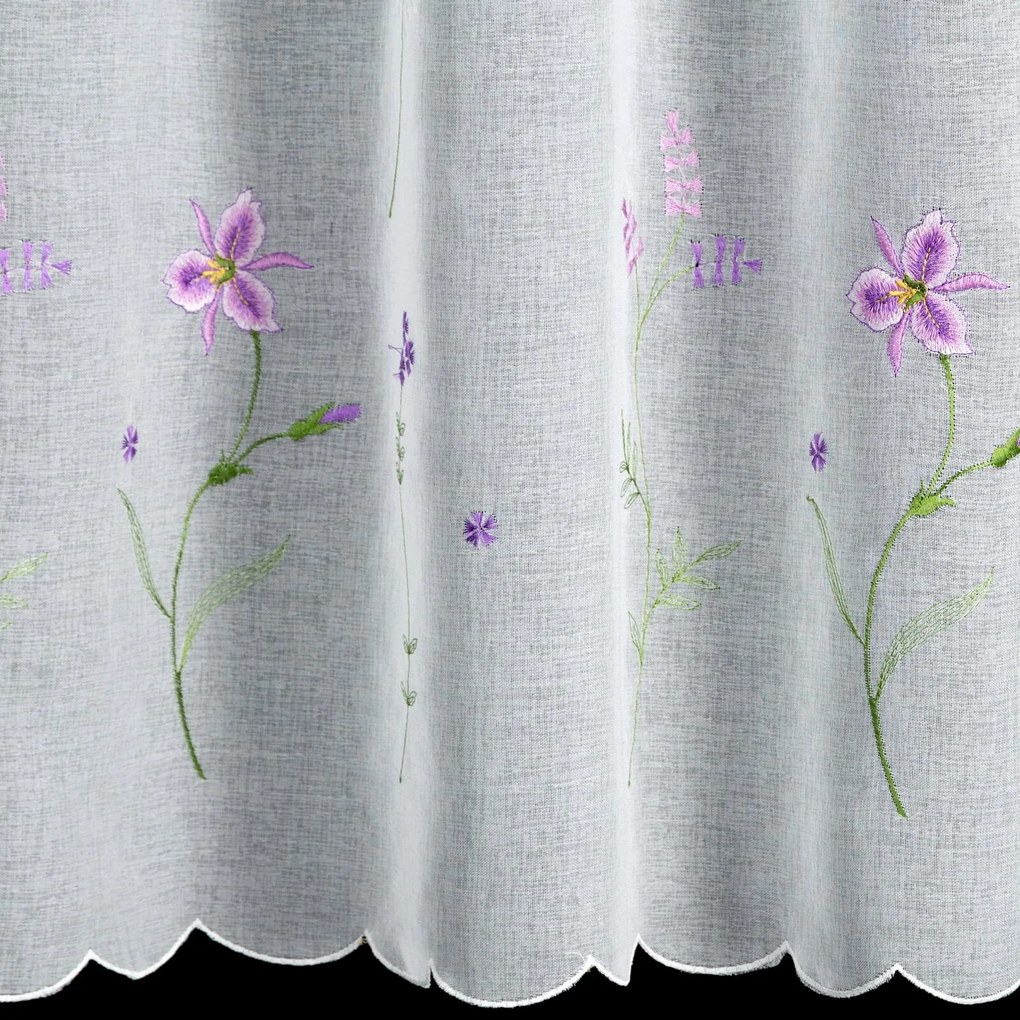 ZÁCLONA NA PÚTKACH INESA 350X120 CM KVETY