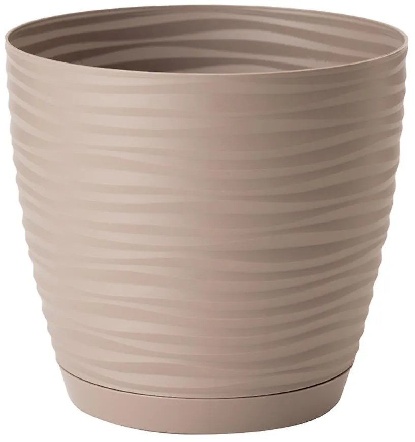 Sahara Petit okrúhly s podstavcom 17 cm taupe