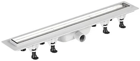 Sprchový žľab Polysan 66 cm polypropylén šedá lesk pro vložení dlažby 72837