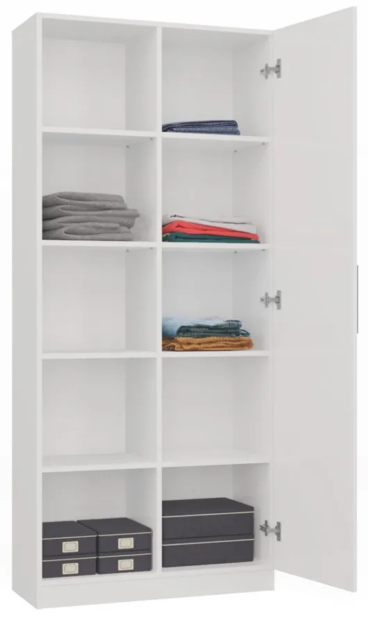 Regál Recados 1 (biela). Akcia -24%. Vlastná spoľahlivá doprava až k Vám domov. 1132655