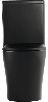 WC kombi Jungborn FLORIEL ONE 64 bez splachovacieho kruhu vč. WC dosky SWN321 (MATT BLACK)